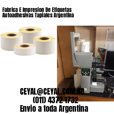 Fabrica E Impresion De Etiquetas Autoadhesivas Tapiales Argentina