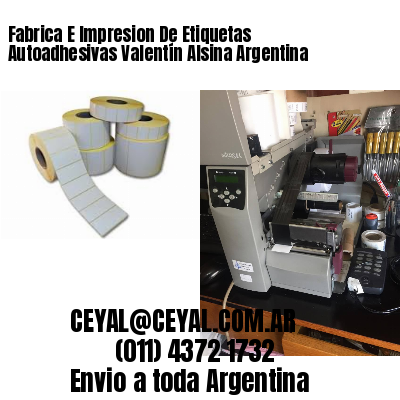 Fabrica E Impresion De Etiquetas Autoadhesivas Valentín Alsina Argentina