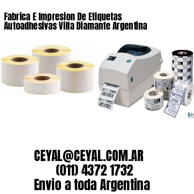 Fabrica E Impresion De Etiquetas Autoadhesivas Villa Diamante Argentina