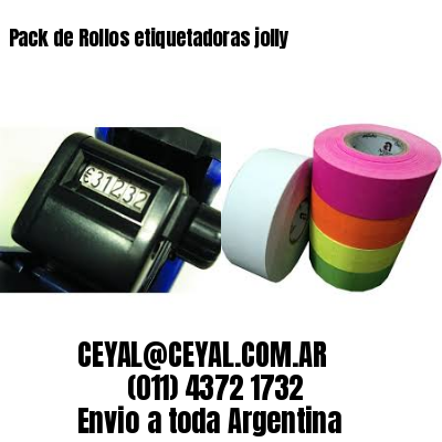 Pack de Rollos etiquetadoras jolly