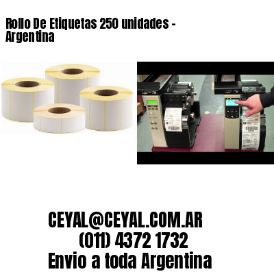 Rollo De Etiquetas 250 unidades – Argentina