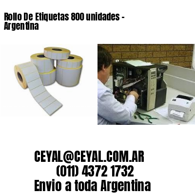 Rollo De Etiquetas 800 unidades – Argentina