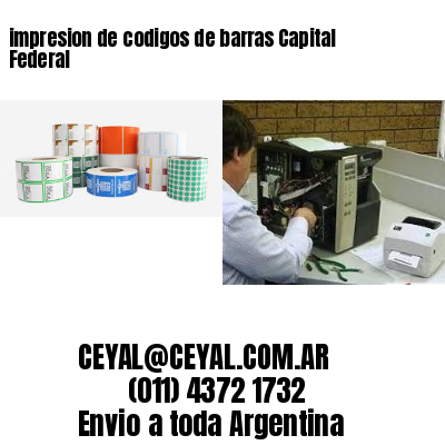 impresion de codigos de barras Capital Federal