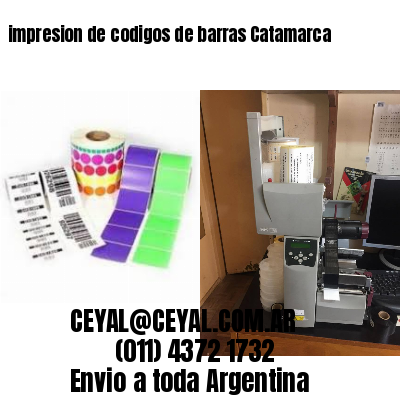 impresion de codigos de barras Catamarca