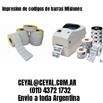 impresion de codigos de barras Misiones