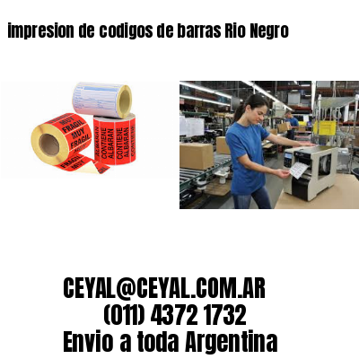 impresion de codigos de barras Rio Negro