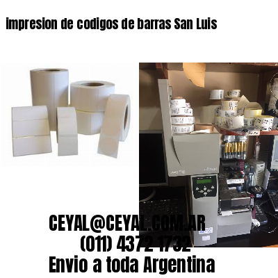 impresion de codigos de barras San Luis