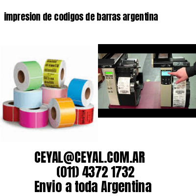 impresion de codigos de barras argentina