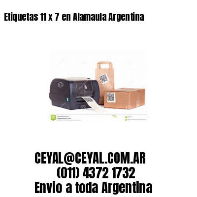 Etiquetas 11 x 7 en Alamaula Argentina