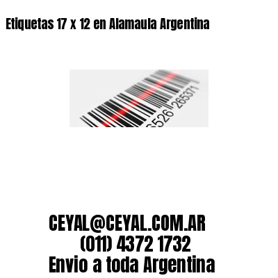 Etiquetas 17 x 12 en Alamaula Argentina