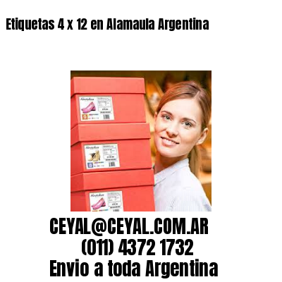 Etiquetas 4 x 12 en Alamaula Argentina