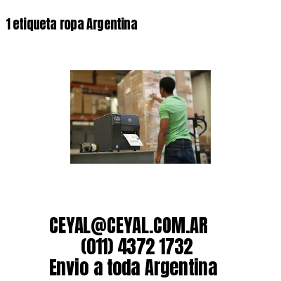 1 etiqueta ropa Argentina