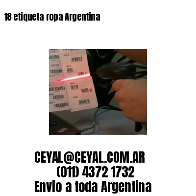 18 etiqueta ropa Argentina