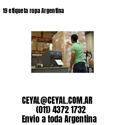 19 etiqueta ropa Argentina