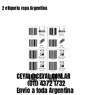 2 etiqueta ropa Argentina