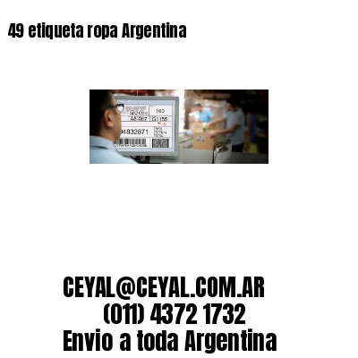 49 etiqueta ropa Argentina