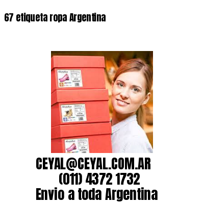 67 etiqueta ropa Argentina