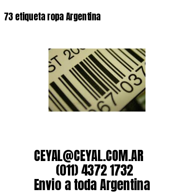 73 etiqueta ropa Argentina