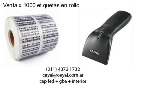 100 x  60 Termicas x 500 etiquetas – Argentina