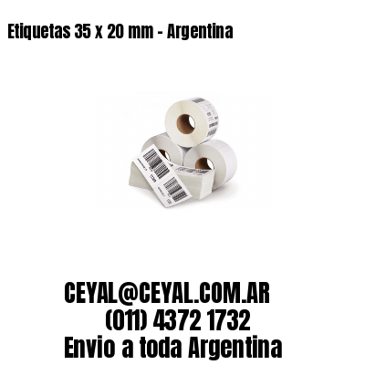 Etiquetas 35 x 20 mm – Argentina