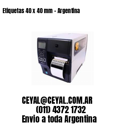 Etiquetas 40 x 40 mm – Argentina