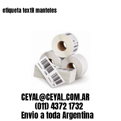 etiqueta textil manteles