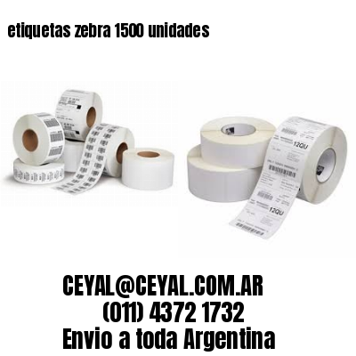 etiquetas zebra 1500 unidades