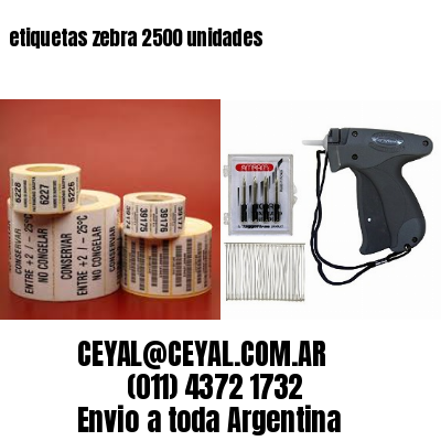 etiquetas zebra 2500 unidades