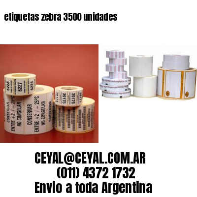 etiquetas zebra 3500 unidades