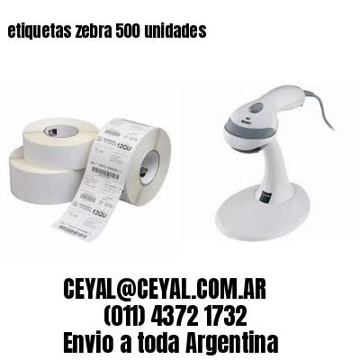 etiquetas zebra 500 unidades