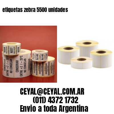 etiquetas zebra 5500 unidades