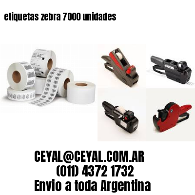 etiquetas zebra 7000 unidades