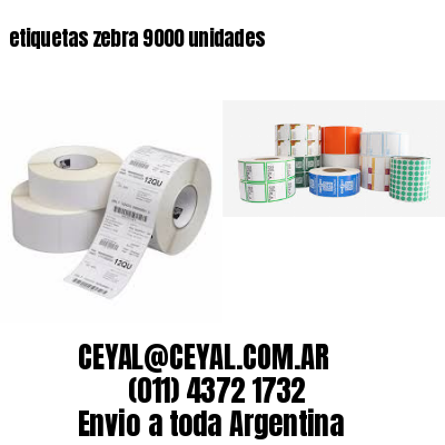 etiquetas zebra 9000 unidades