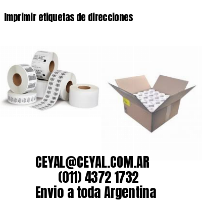 Imprimir etiquetas de direcciones