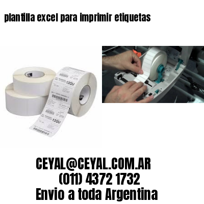 plantilla excel para imprimir etiquetas