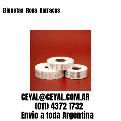 Etiquetas  Ropa  Barracas