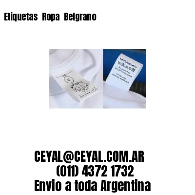 Etiquetas  Ropa  Belgrano