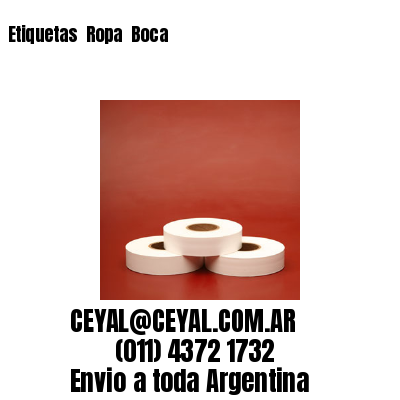 Etiquetas  Ropa  Boca