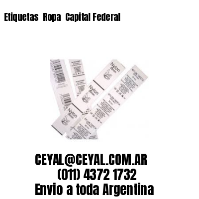 Etiquetas  Ropa  Capital Federal