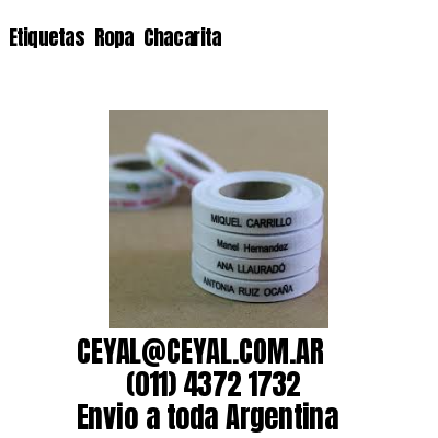 Etiquetas  Ropa  Chacarita