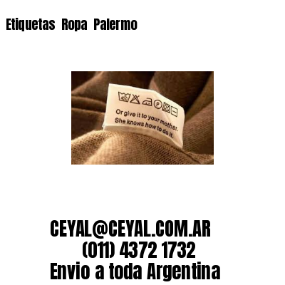 Etiquetas  Ropa  Palermo