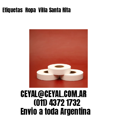 Etiquetas  Ropa  Villa Santa Rita