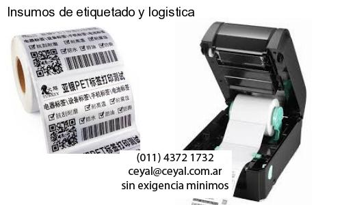 Insumos de etiquetado y logistica