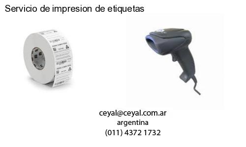 Servicio de impresion de etiquetas