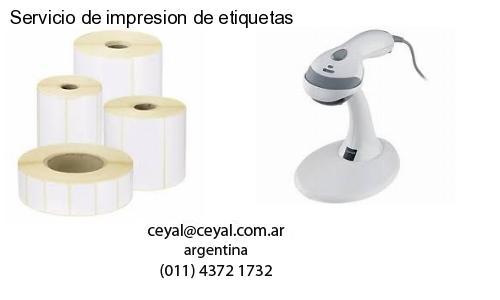 Servicio de impresion de etiquetas