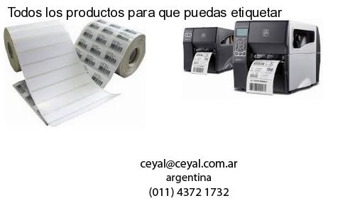 Todos los productos para que puedas etiquetar