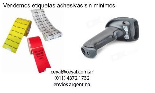 Vendemos etiquetas adhesivas sin minimos