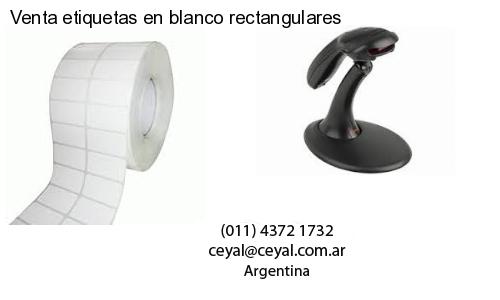 Venta etiquetas en blanco rectangulares