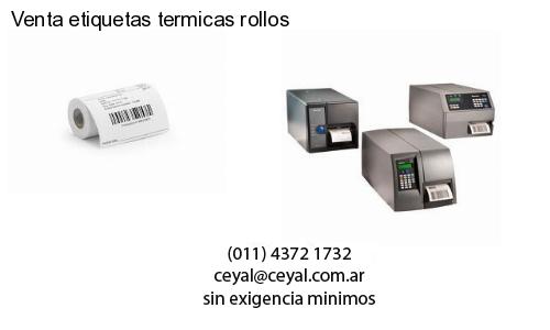 Venta etiquetas termicas rollos