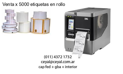 Venta x 5000 etiquetas en rollo